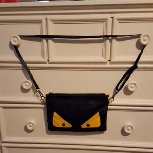 Black and Yellow Designer Crossbody Bag